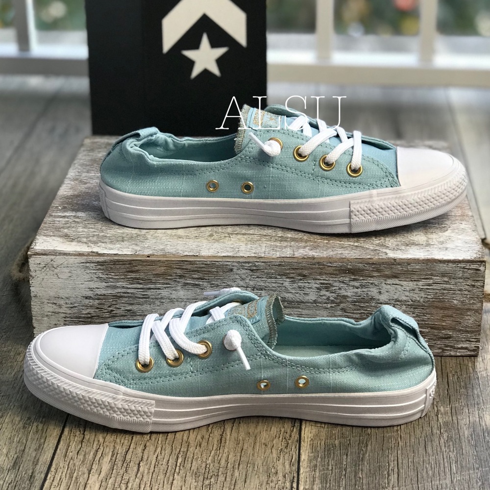 NWT Converse Ctas Shoreline OX Ocean Bliss W AUTHE - Picture 3 of 8